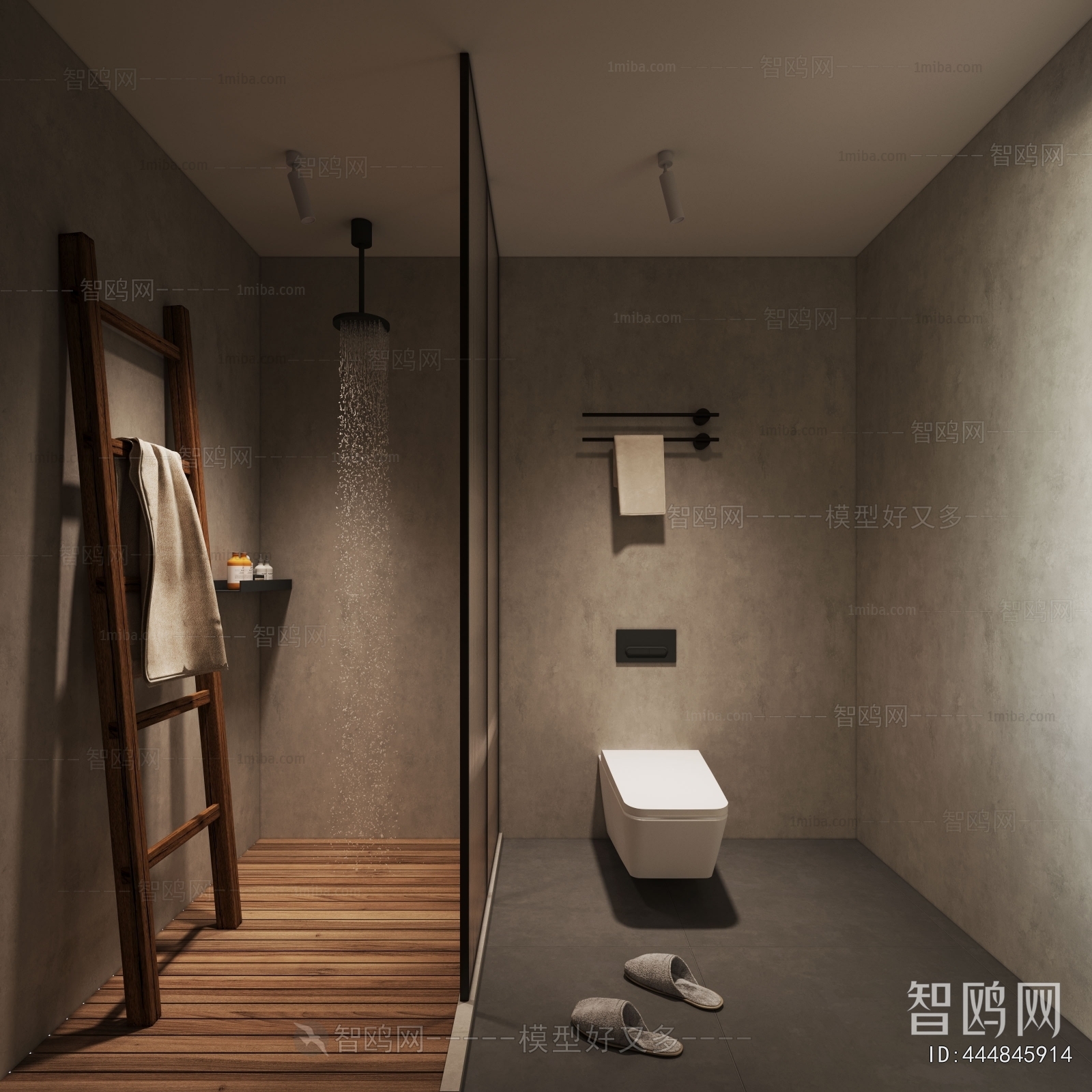 Wabi-sabi Style Guest Room