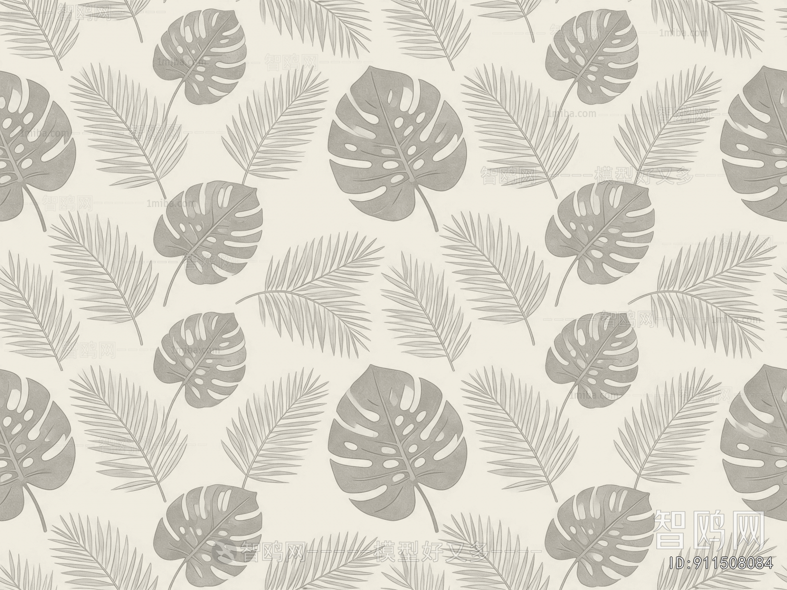 Animal And Plant Pattern Wallpaper