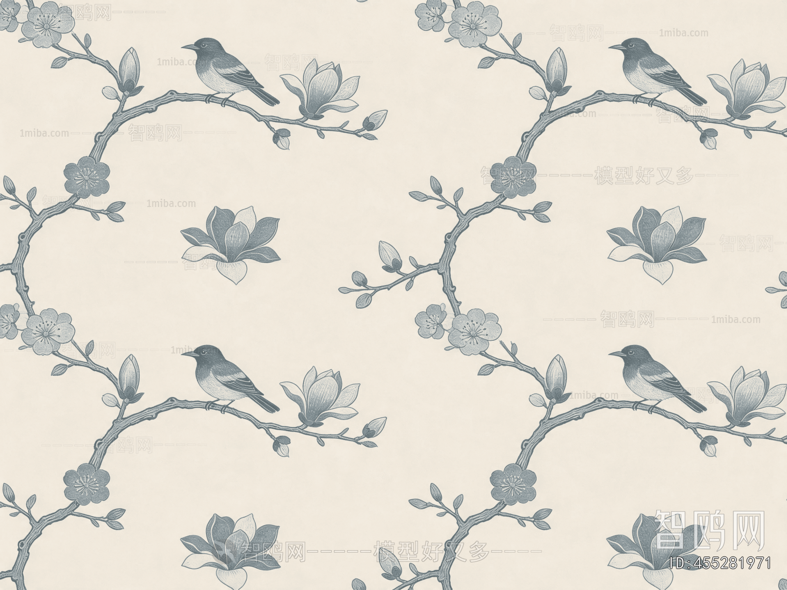 Animal And Plant Pattern Wallpaper
