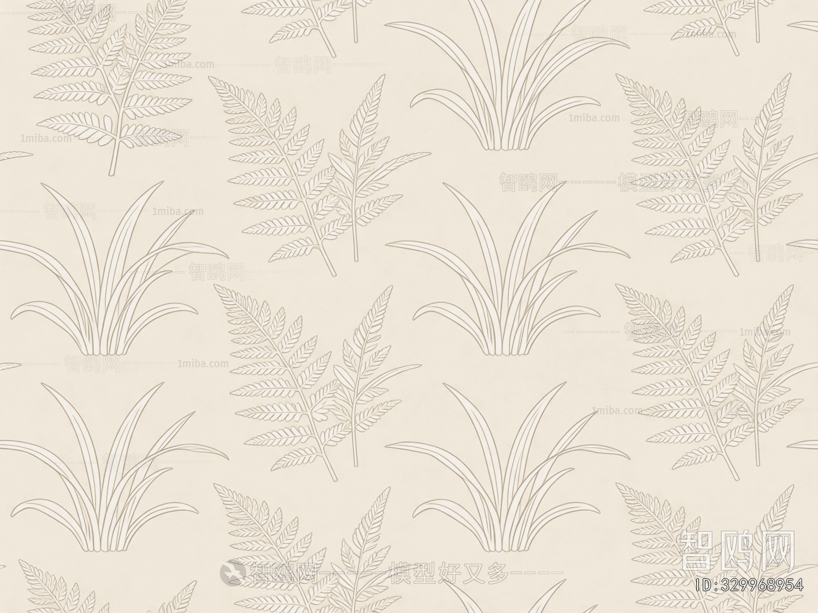 Animal And Plant Pattern Wallpaper