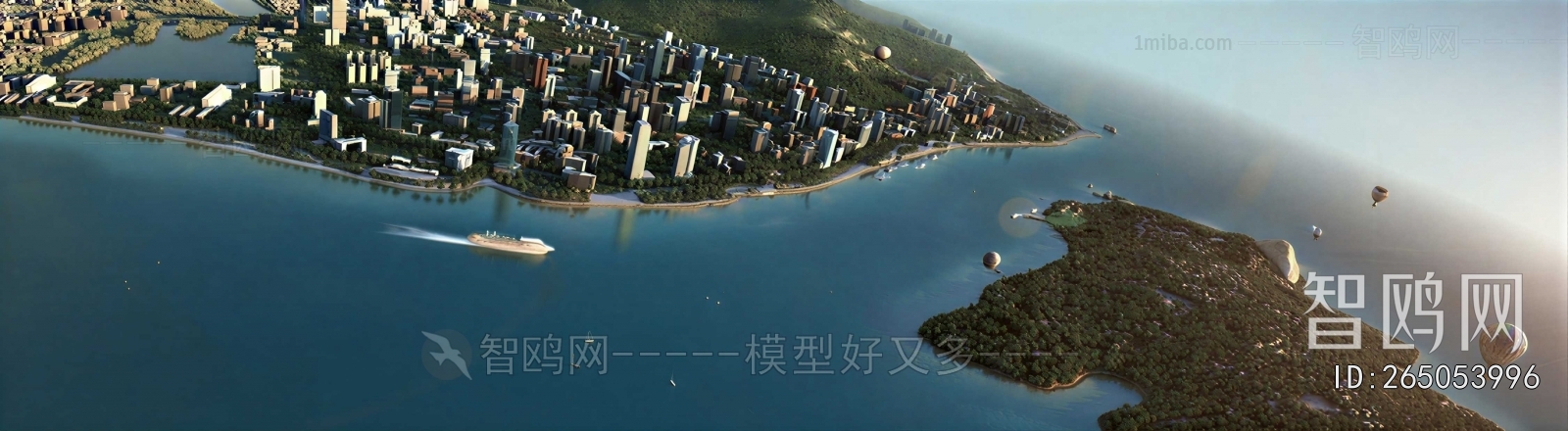 Modern Architectural Bird's-eye View Planning