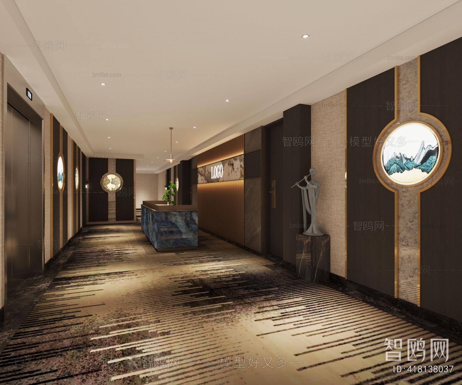 New Chinese Style Corridor