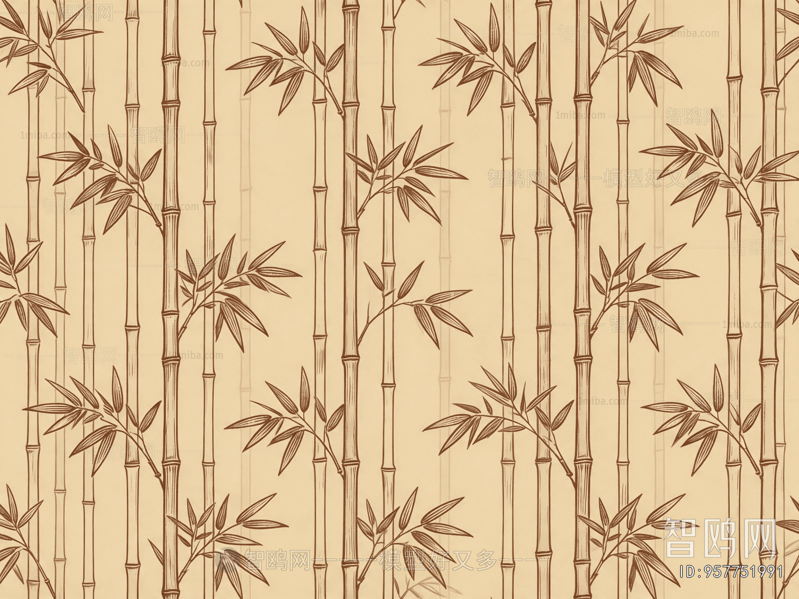 Animal And Plant Pattern Wallpaper