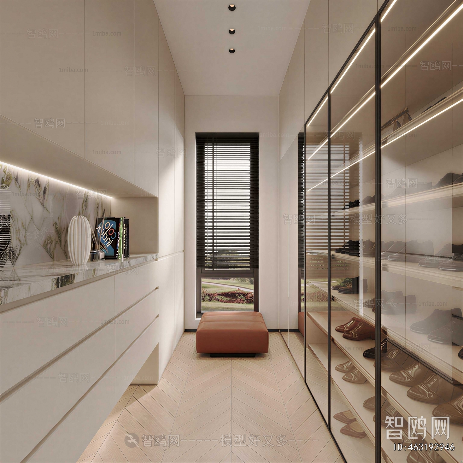 Modern Clothes Storage Area