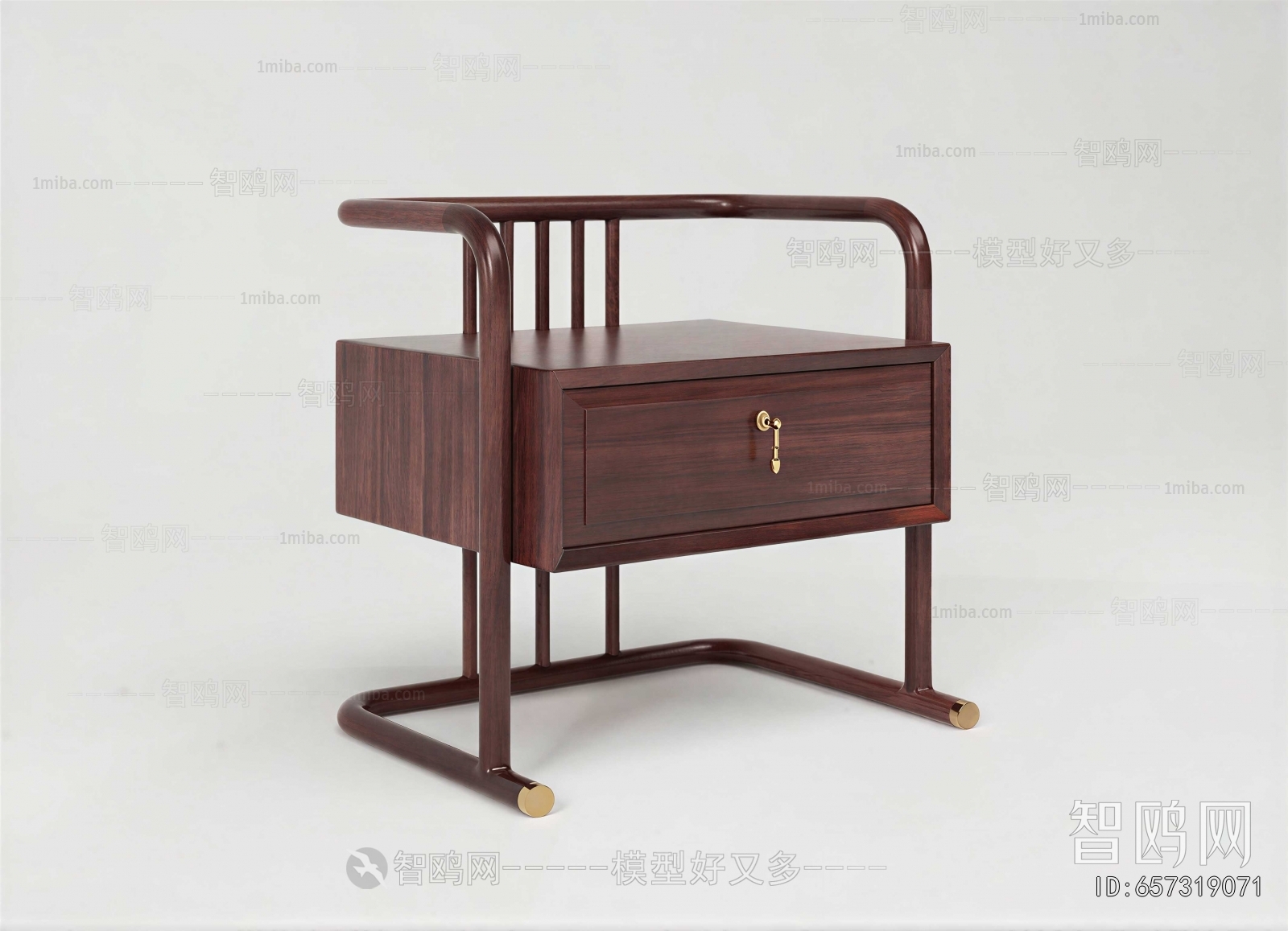 New Chinese Style Bedside Cupboard