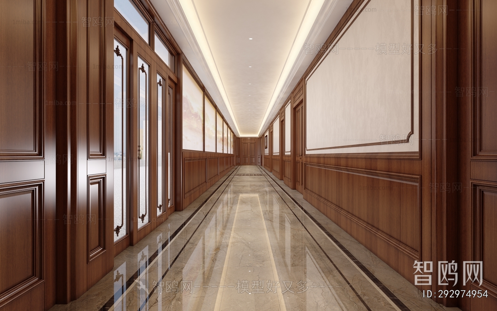 American Style Office Aisle