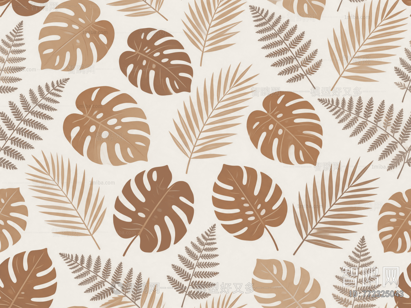 Animal And Plant Pattern Wallpaper