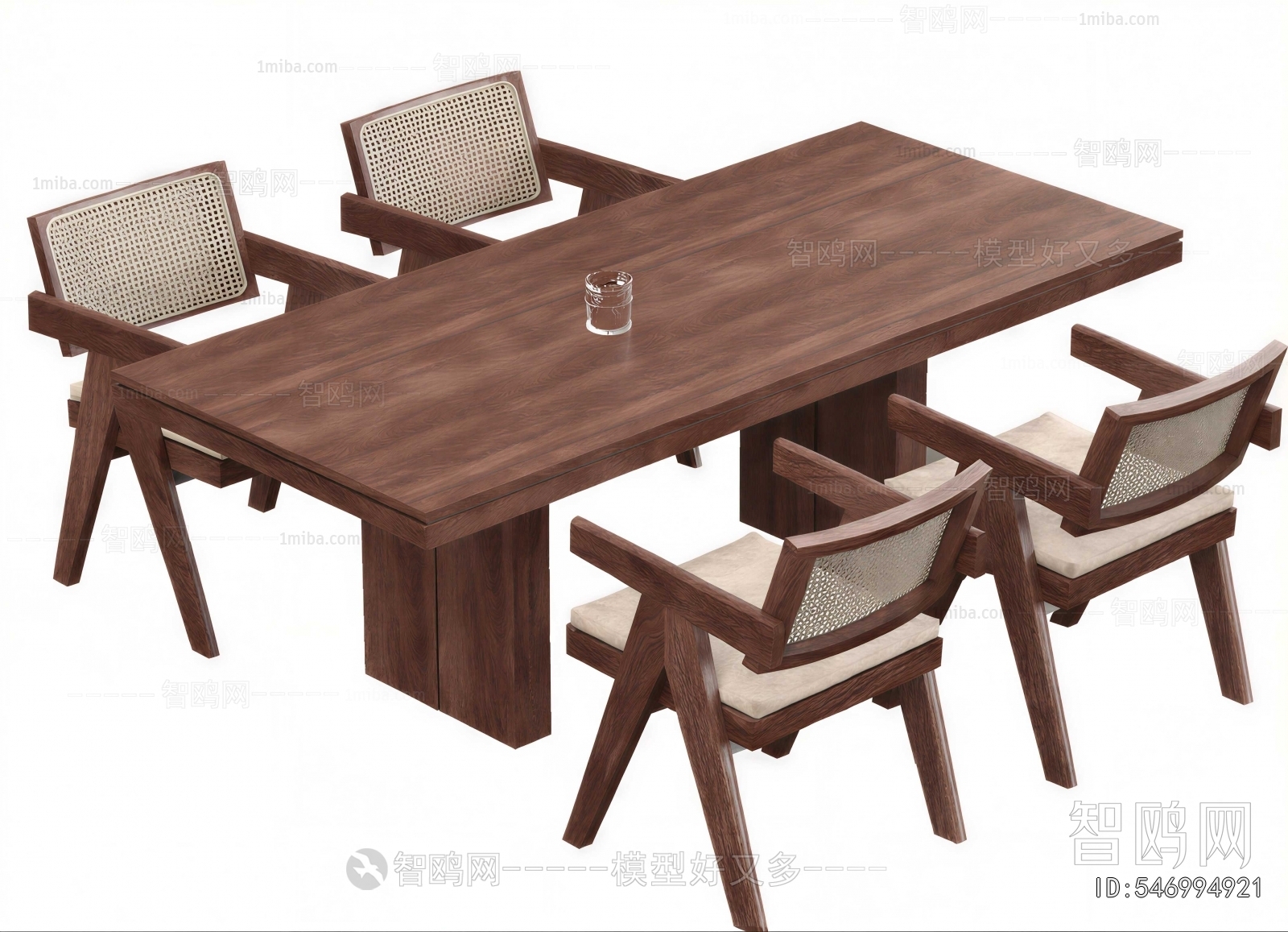 Wabi-sabi Style Dining Table And Chairs