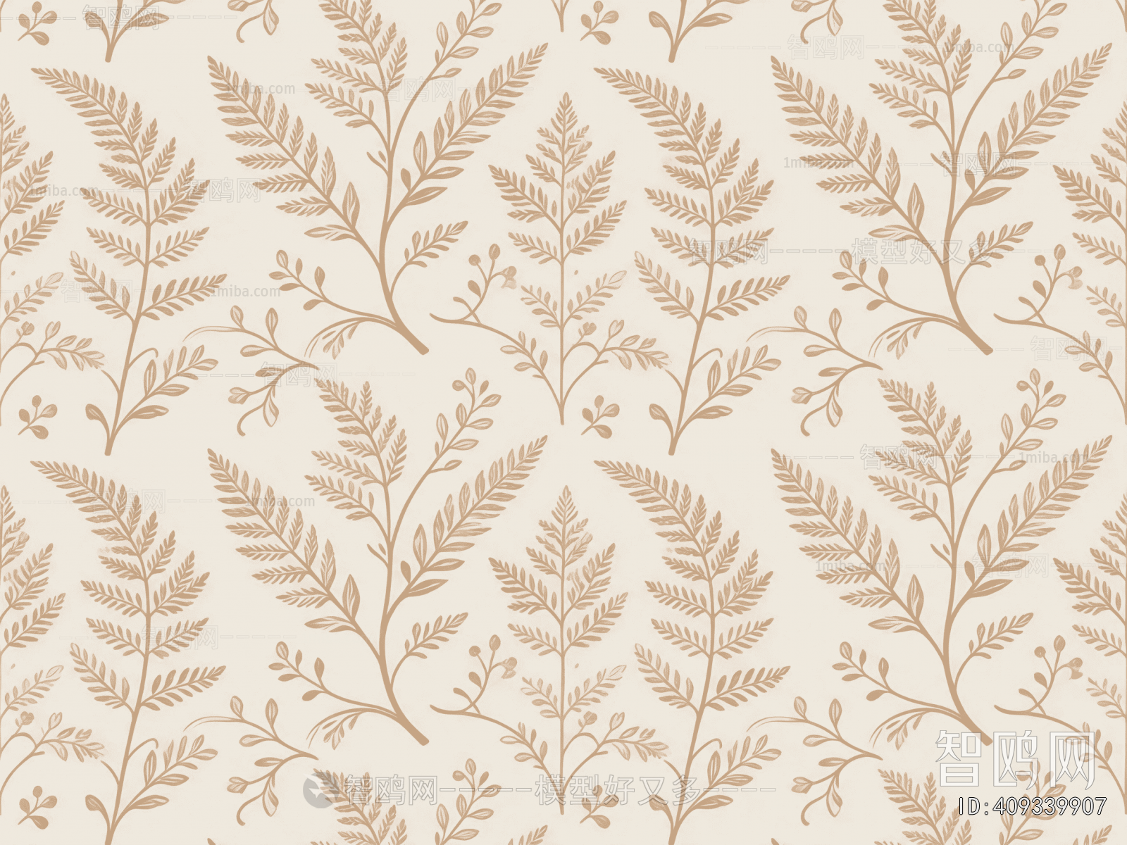 Animal And Plant Pattern Wallpaper