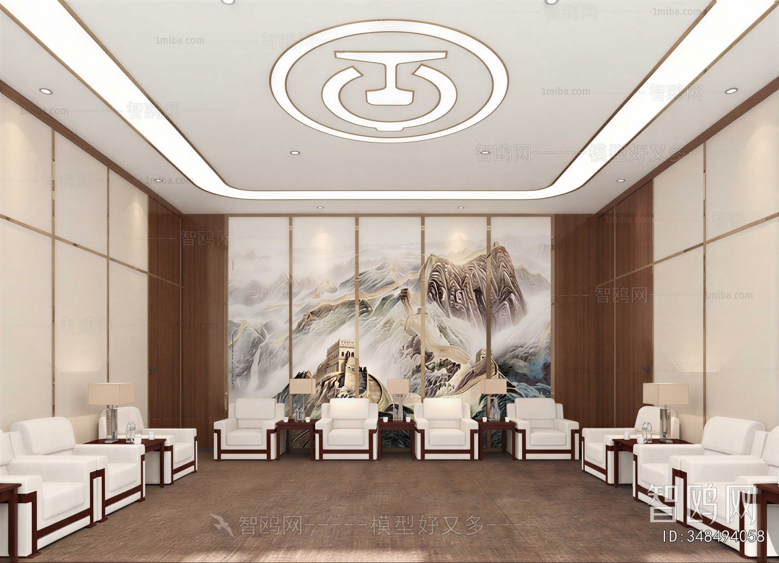 New Chinese Style Meeting Room