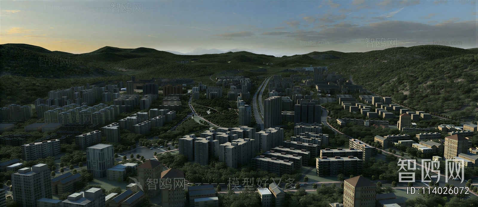 Modern Architectural Bird's-eye View Planning