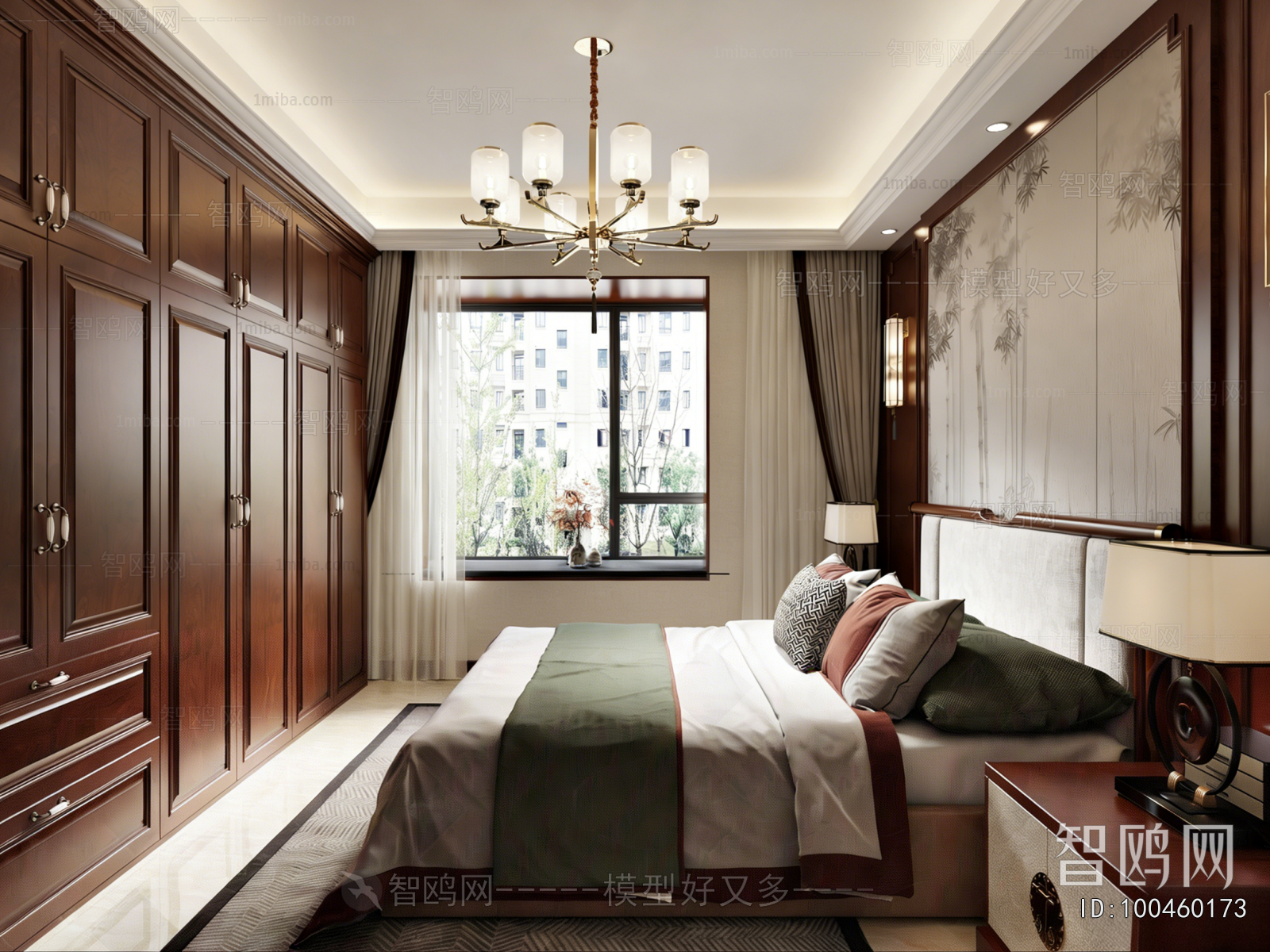 New Chinese Style Bedroom