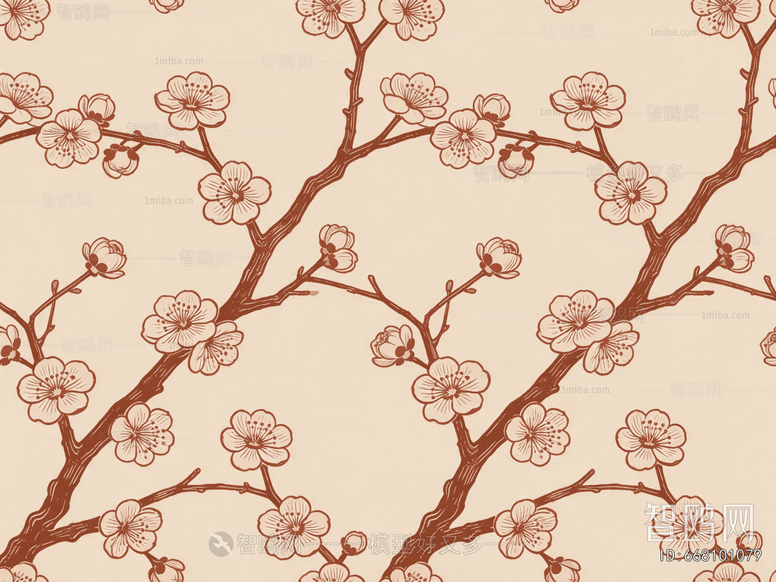 Animal And Plant Pattern Wallpaper
