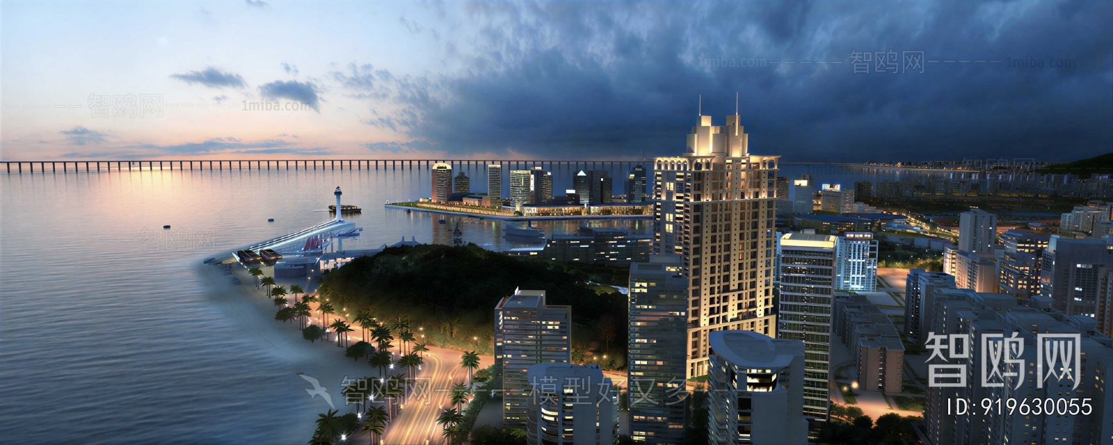 Modern Architectural Bird's-eye View Planning