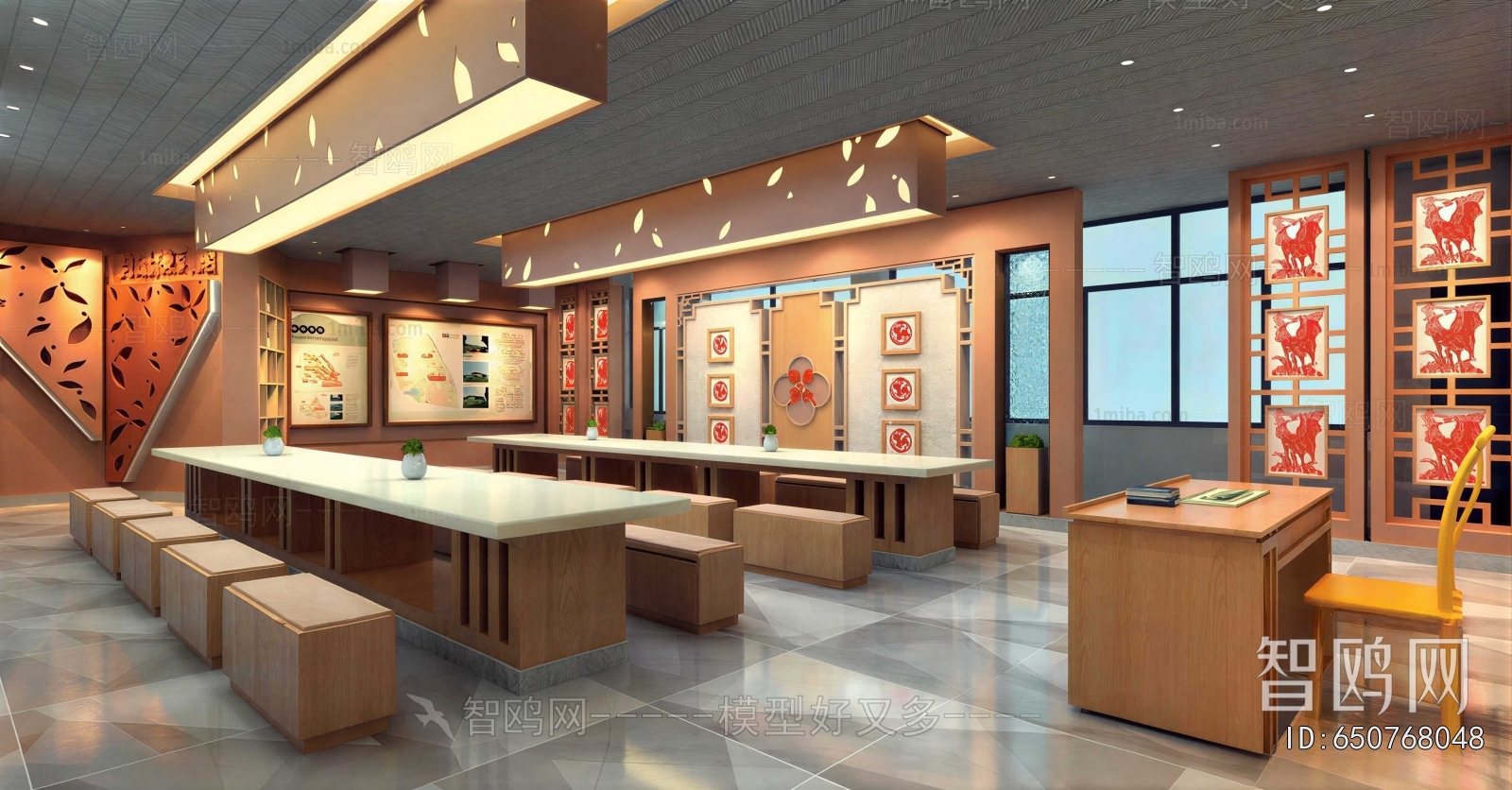 New Chinese Style Exhibition Hall