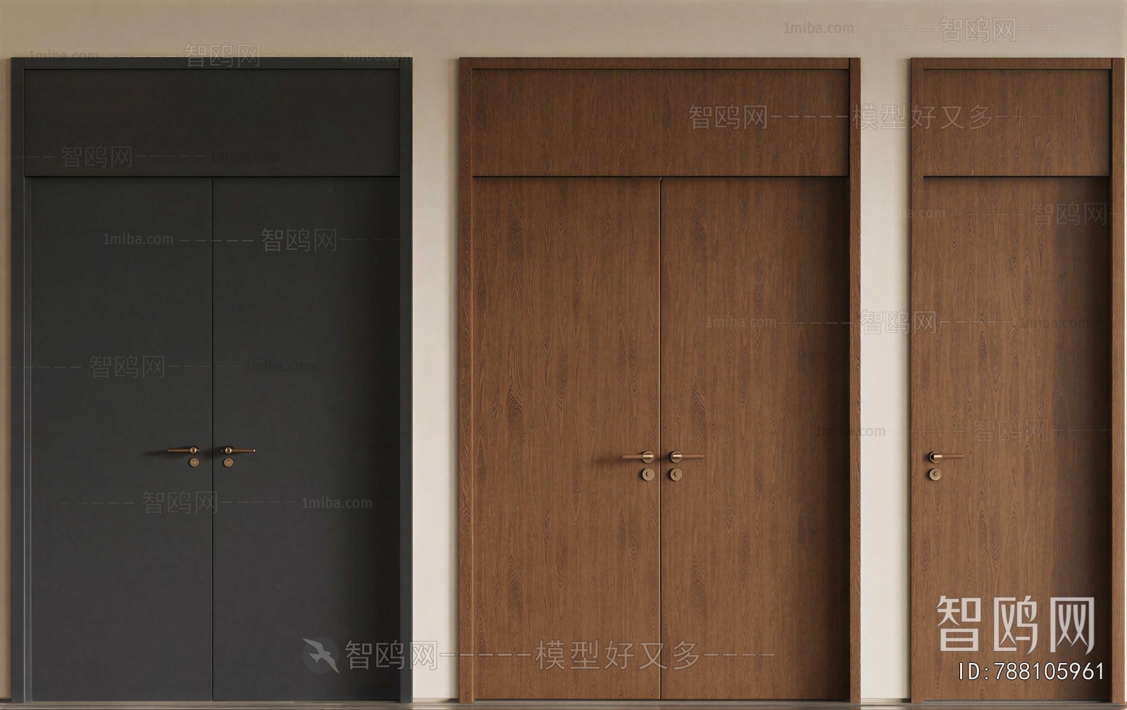 Modern Double Door