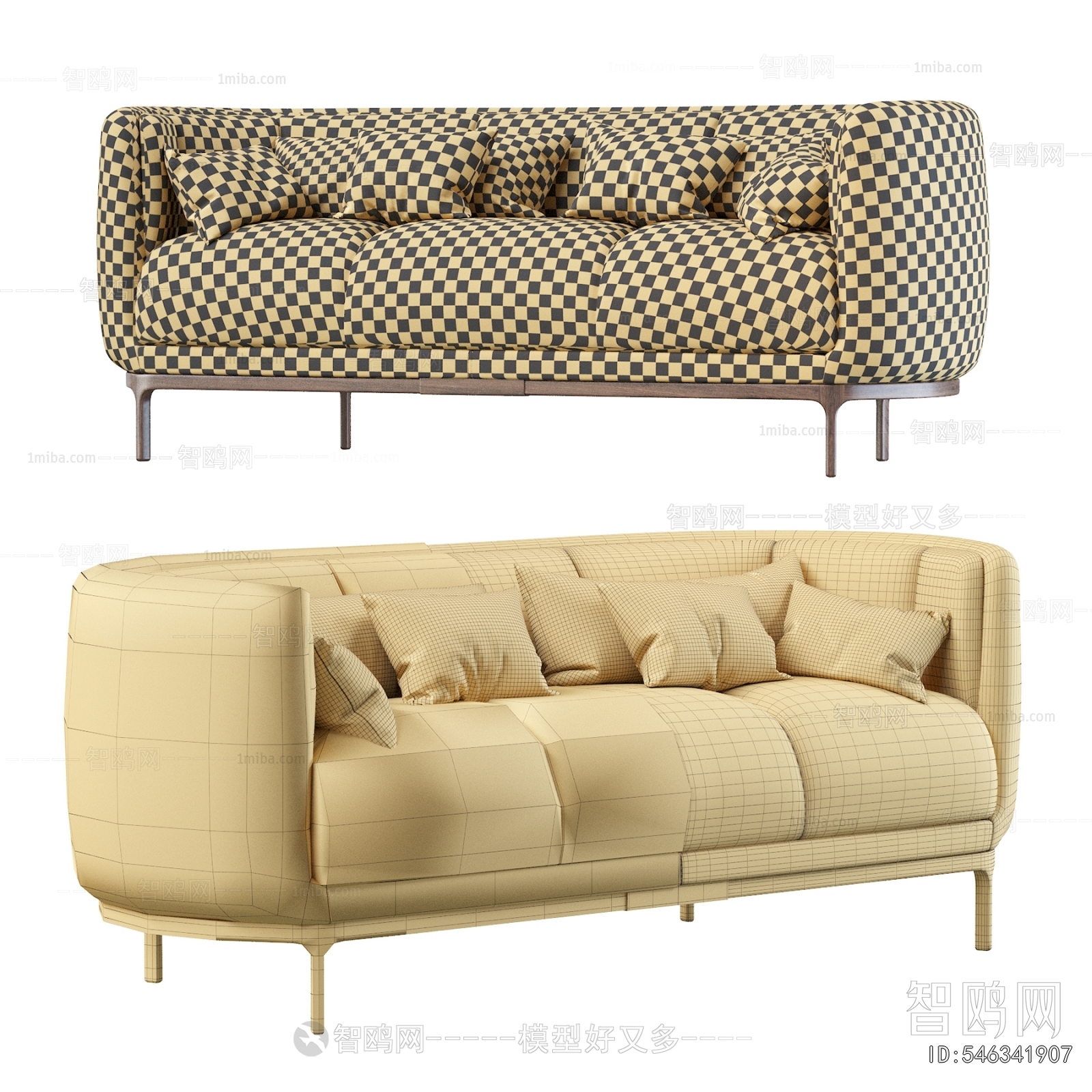 Modern Three-seat Sofa