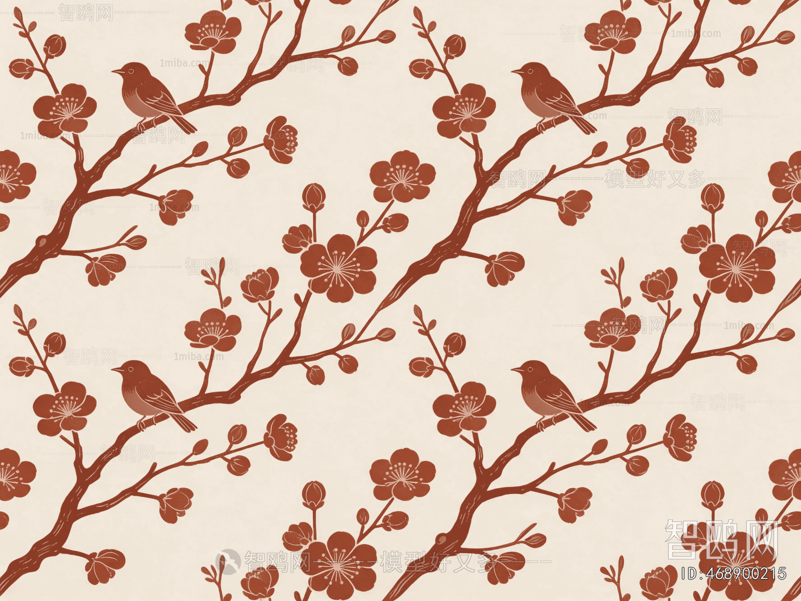 Animal And Plant Pattern Wallpaper
