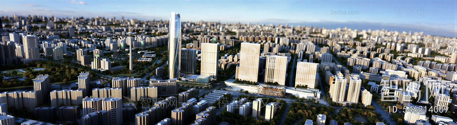 Modern Architectural Bird's-eye View Planning