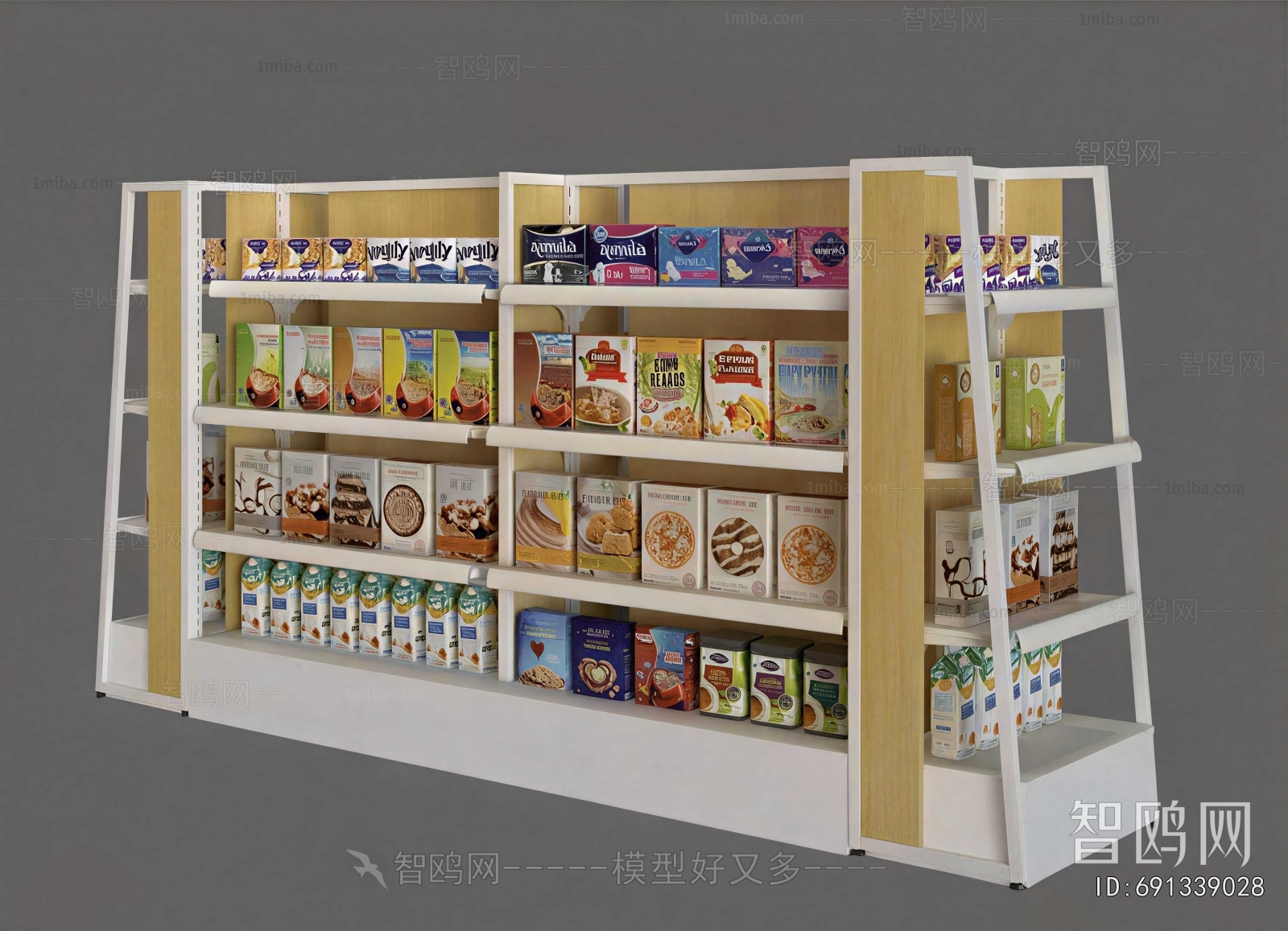 Modern Supermarket Shelf