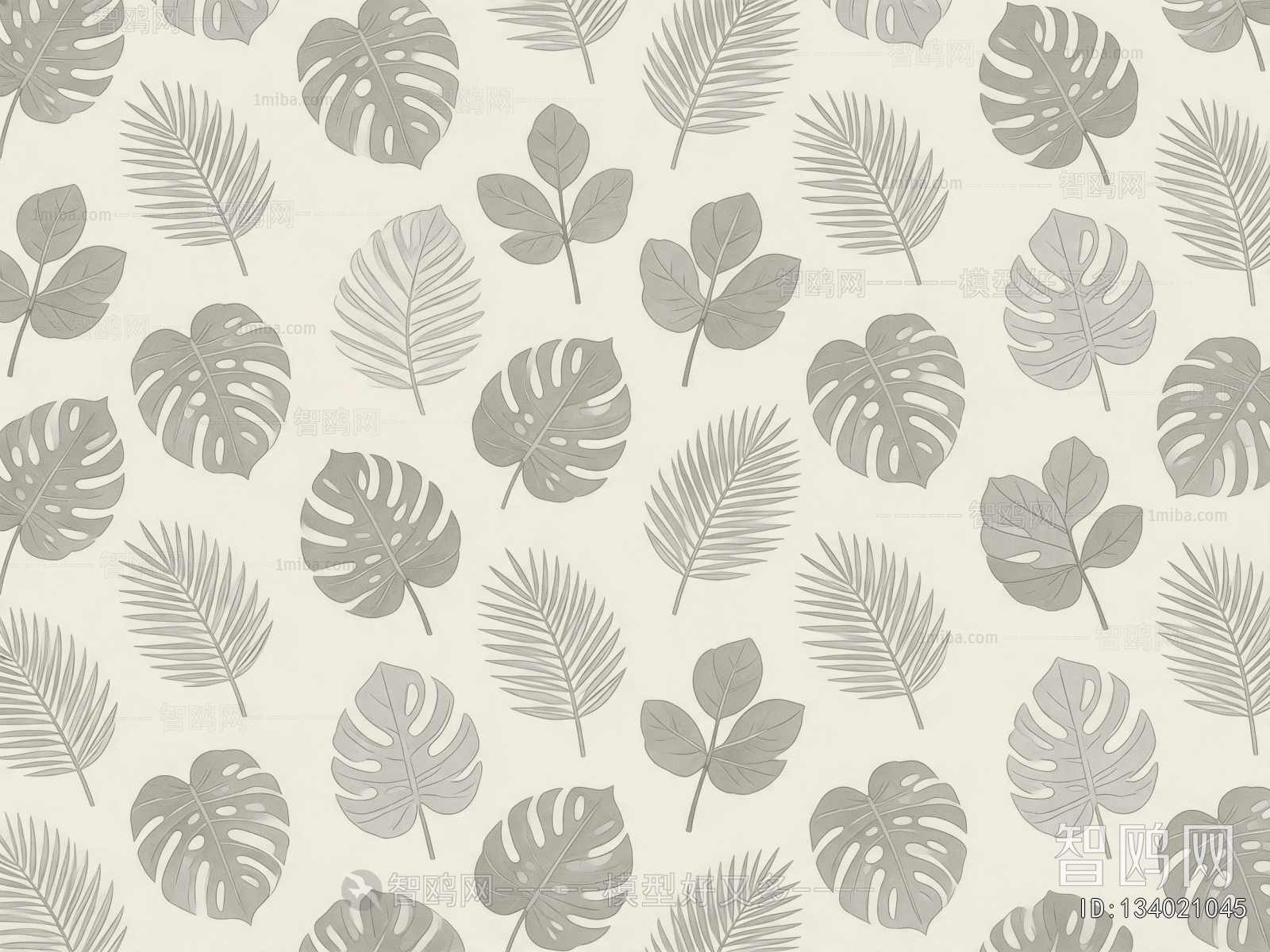Animal And Plant Pattern Wallpaper