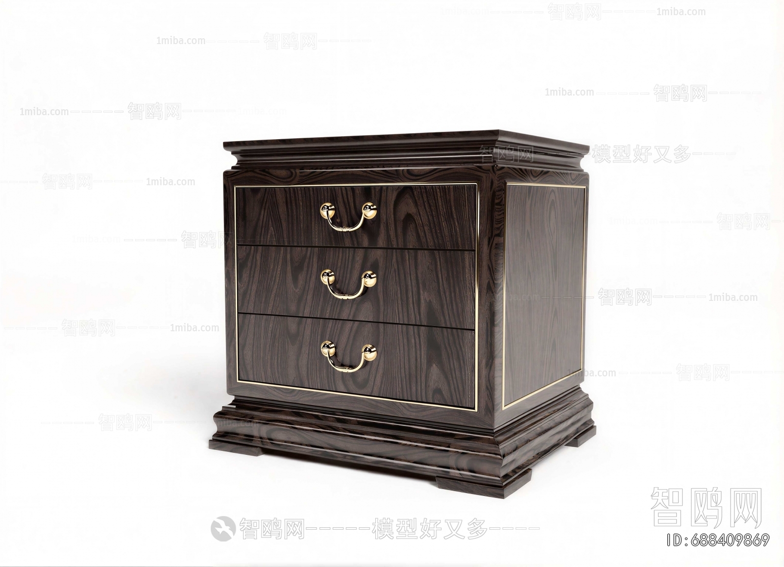 European Style Bedside Cupboard