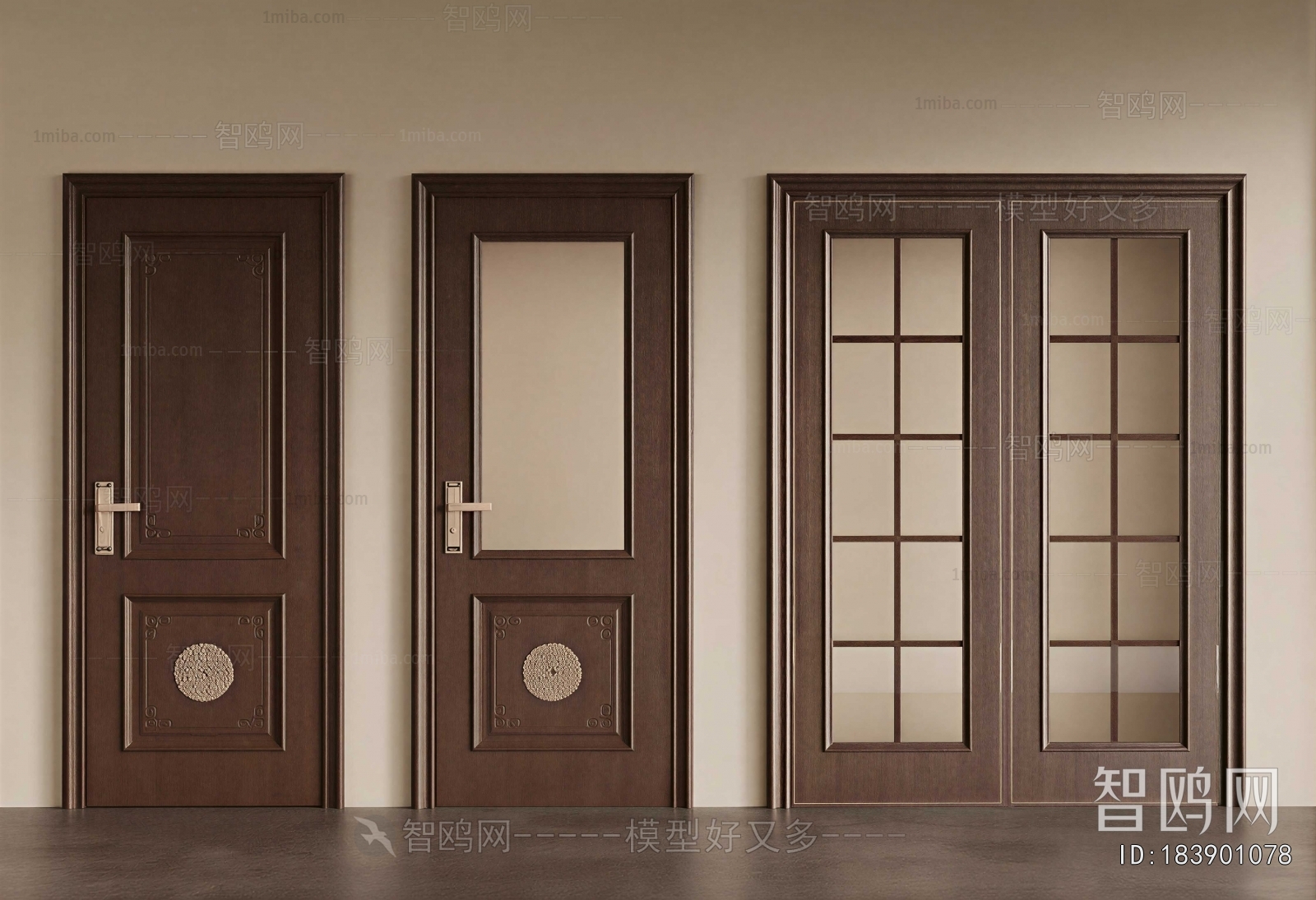 New Chinese Style Single Door