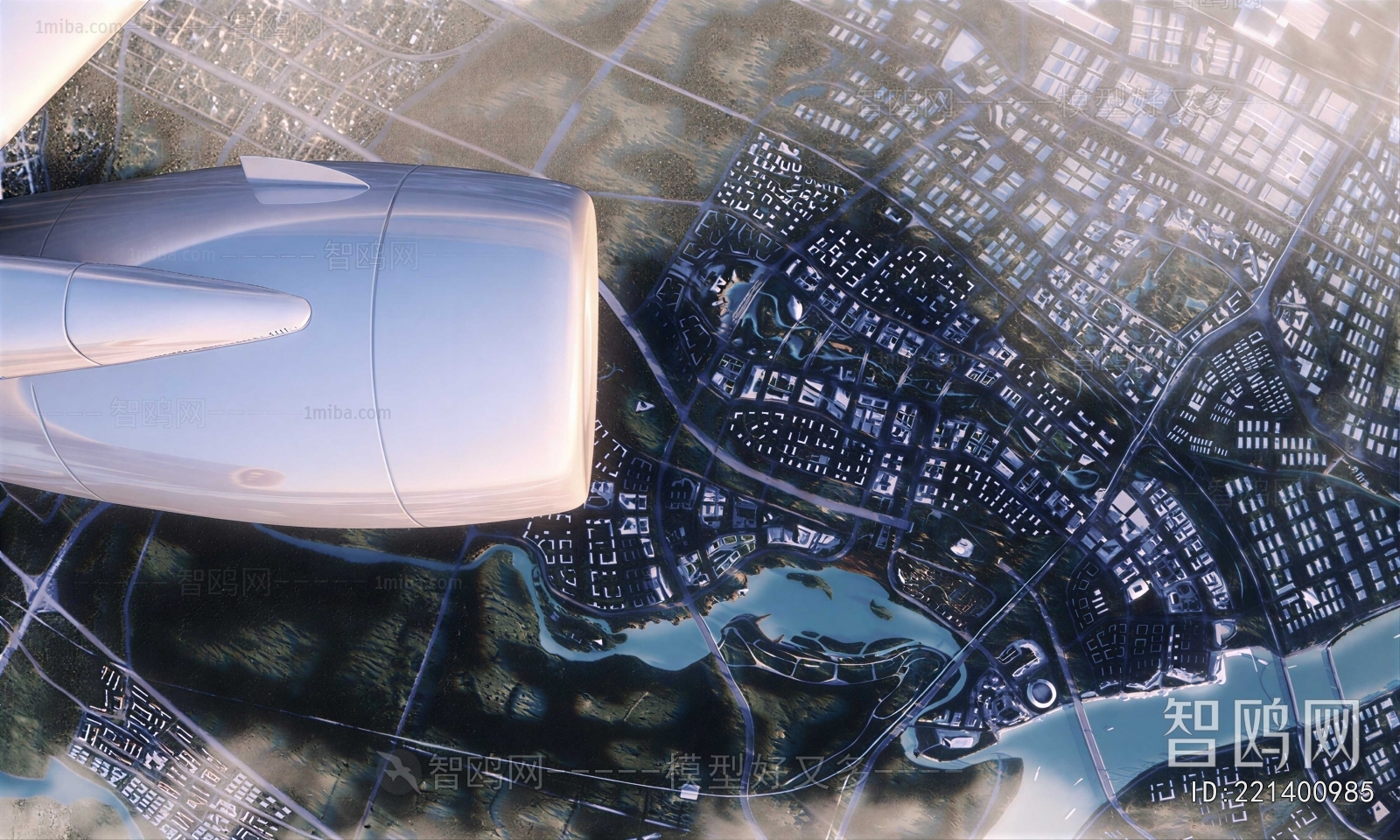 Modern Architectural Bird's-eye View Planning