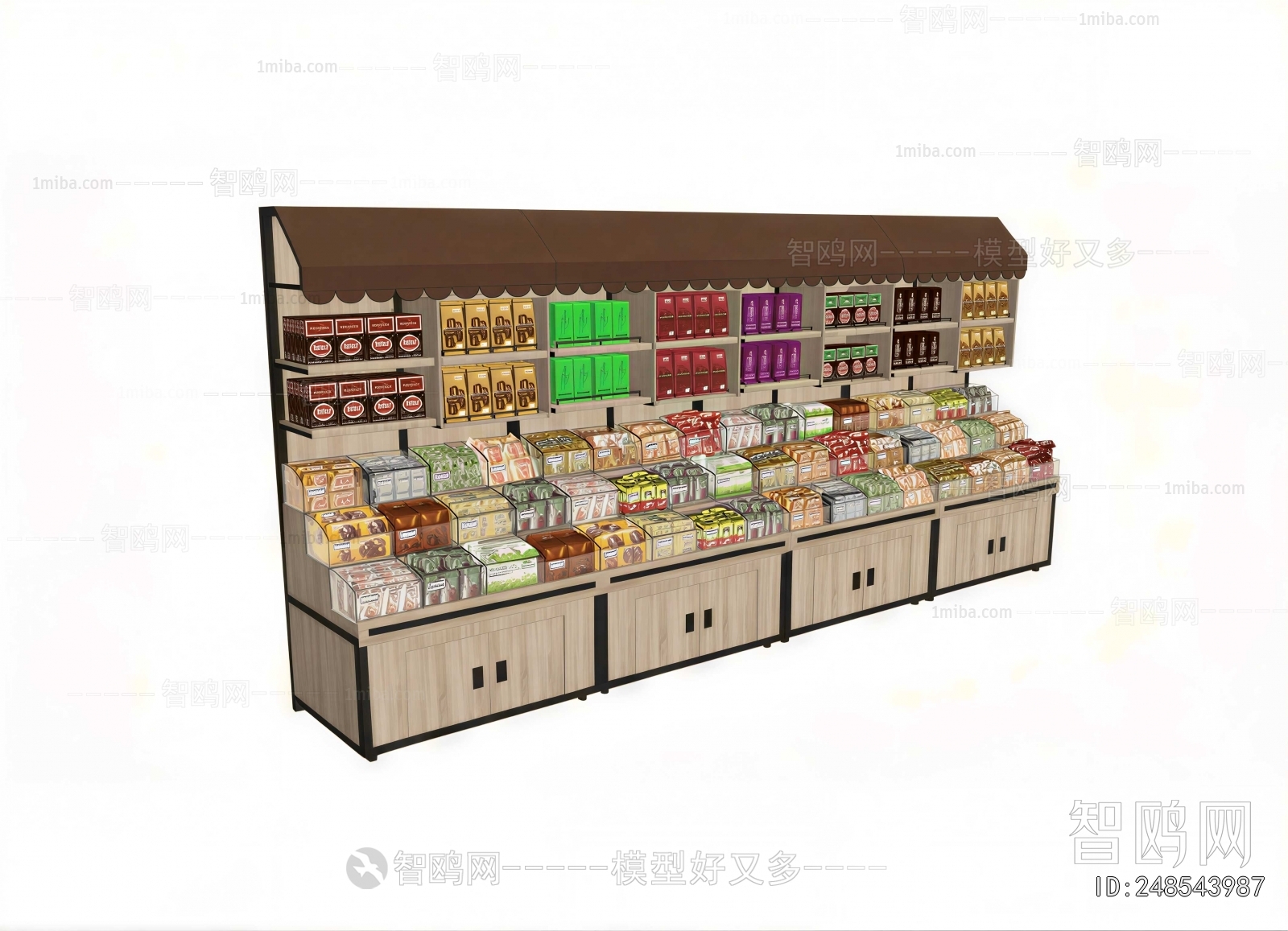 Modern Supermarket Shelf