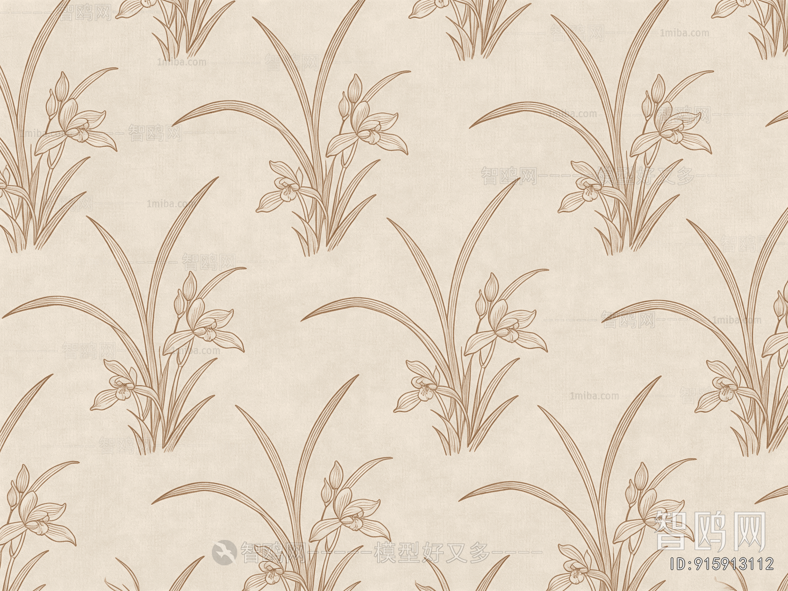 Animal And Plant Pattern Wallpaper