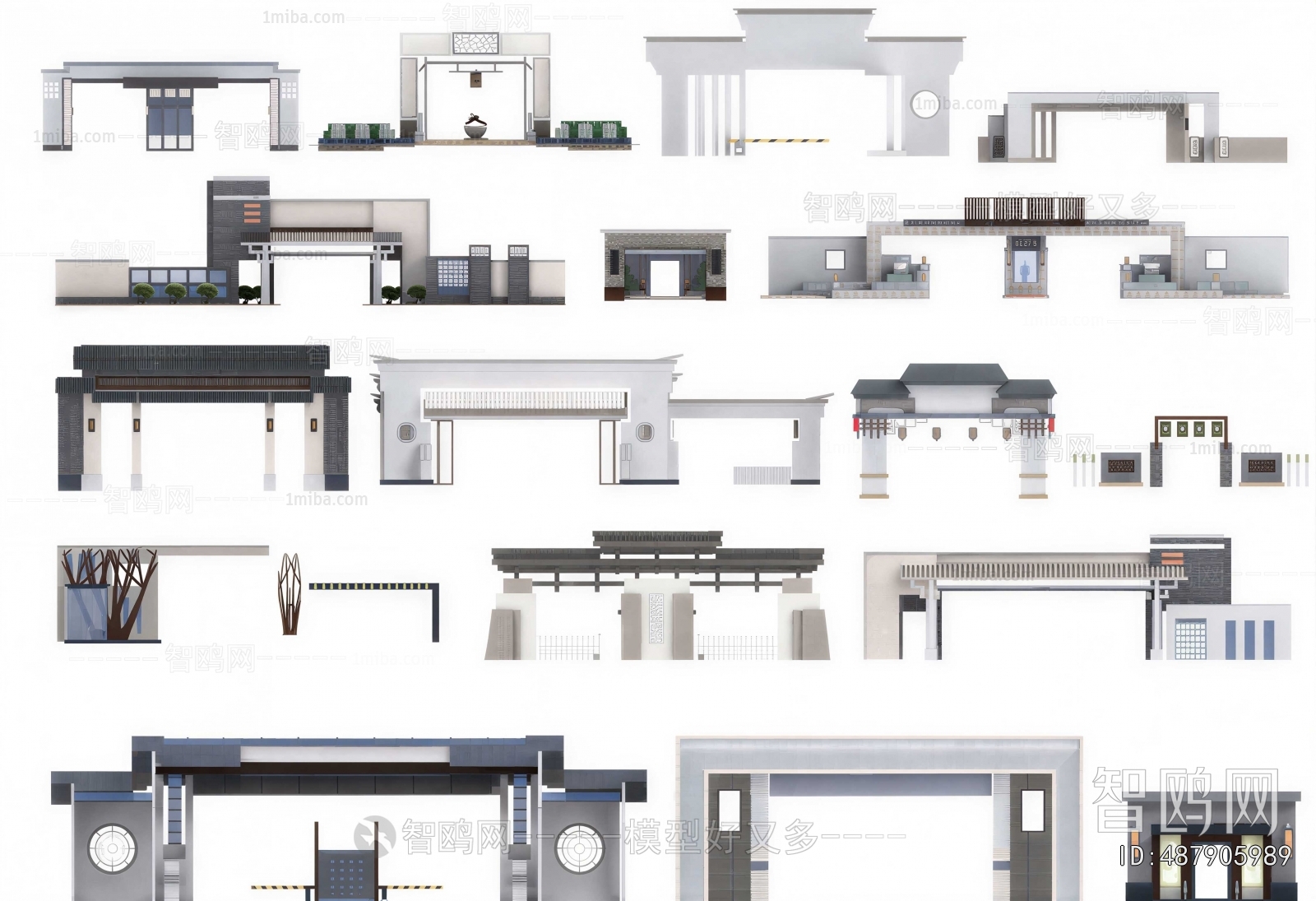 New Chinese Style Facade Element