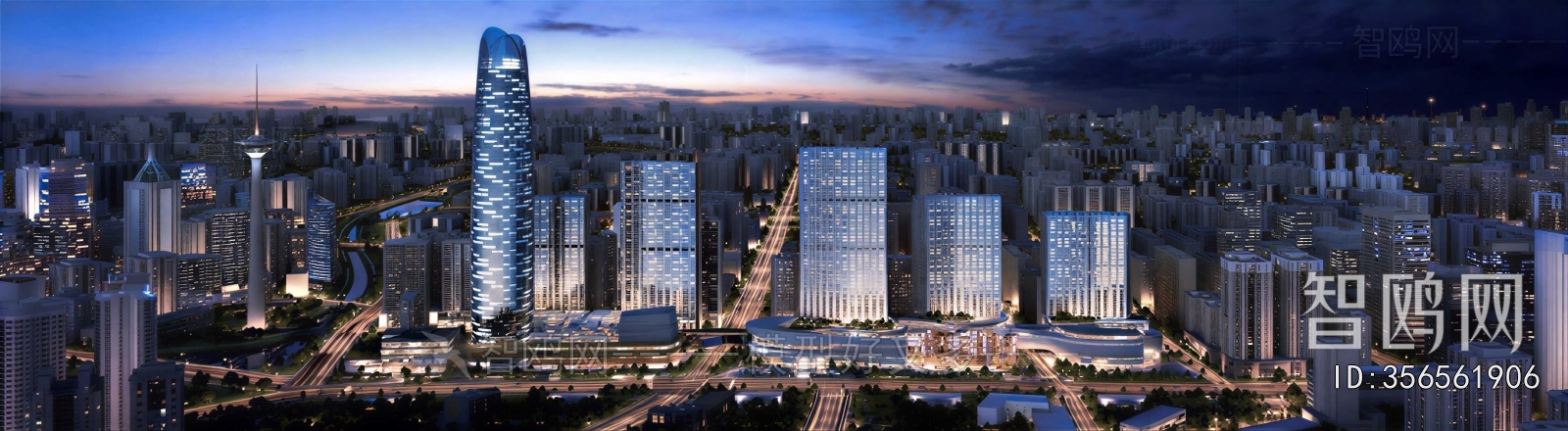 Modern Architectural Bird's-eye View Planning