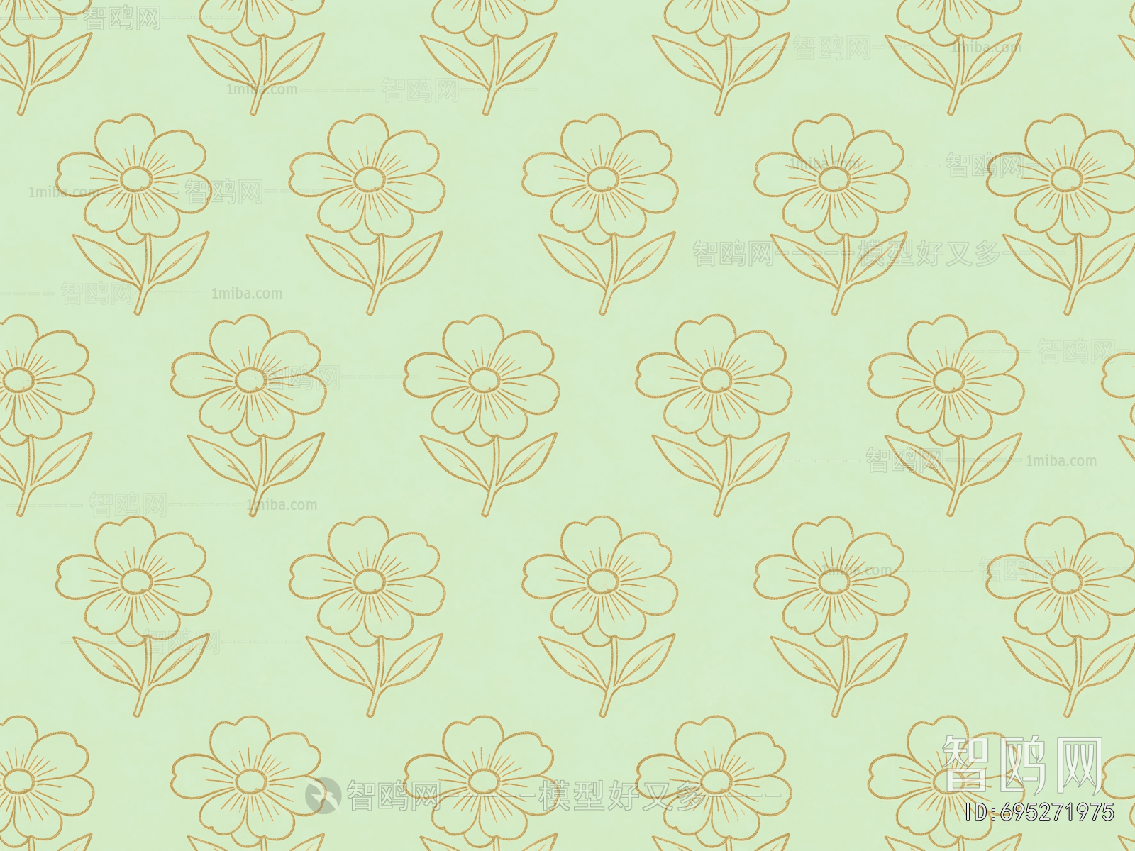 Animal And Plant Pattern Wallpaper