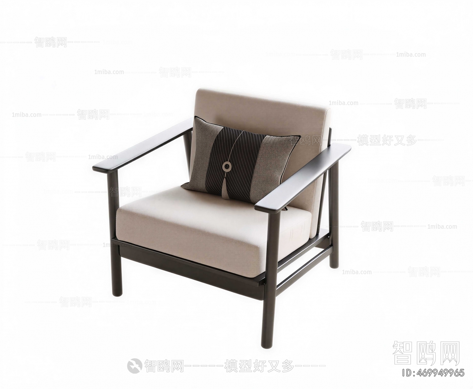 New Chinese Style Lounge Chair
