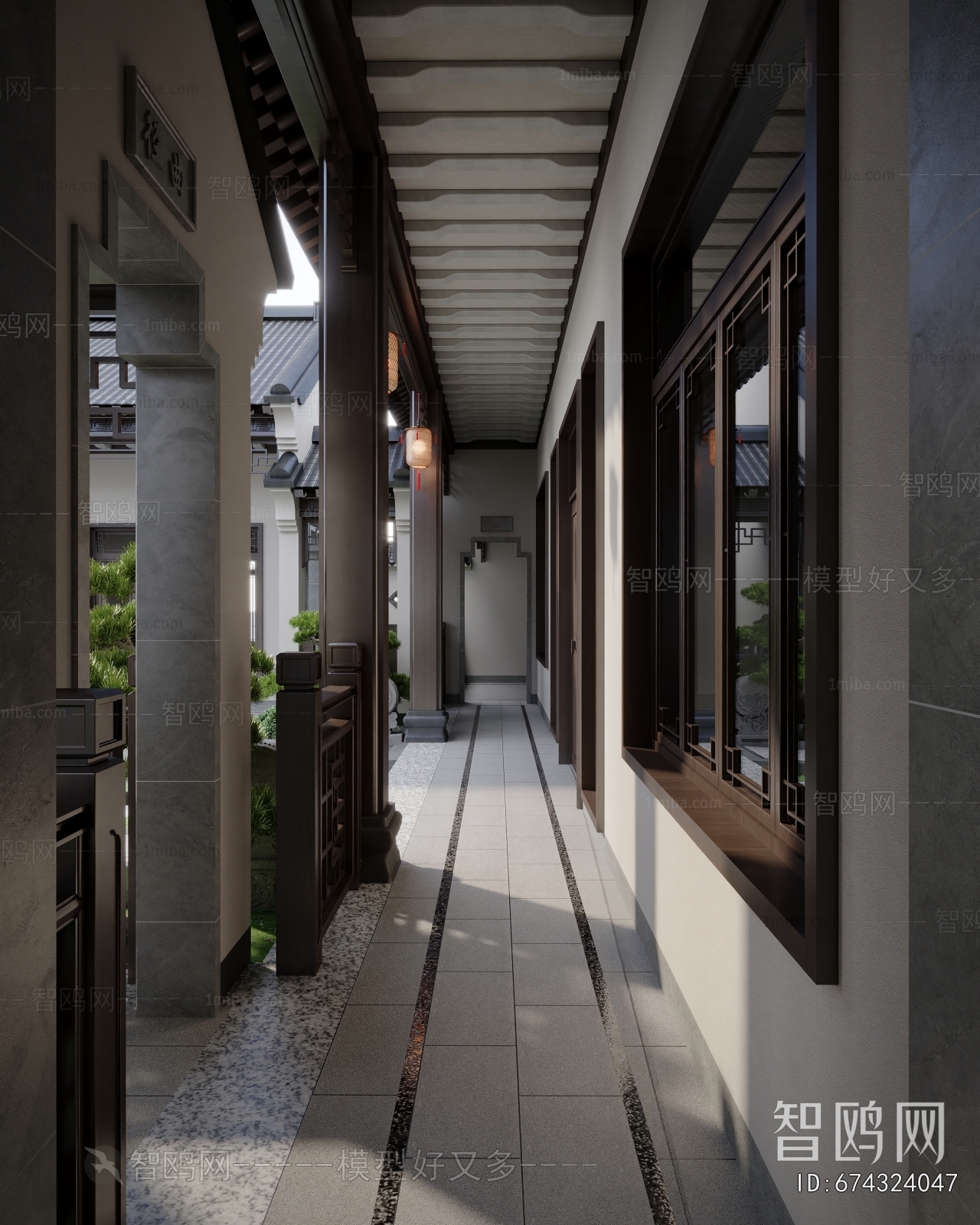 New Chinese Style Hallway