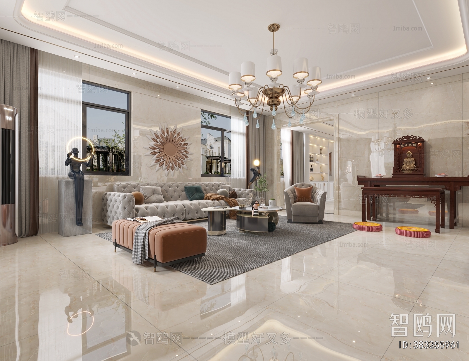 Simple European Style A Living Room