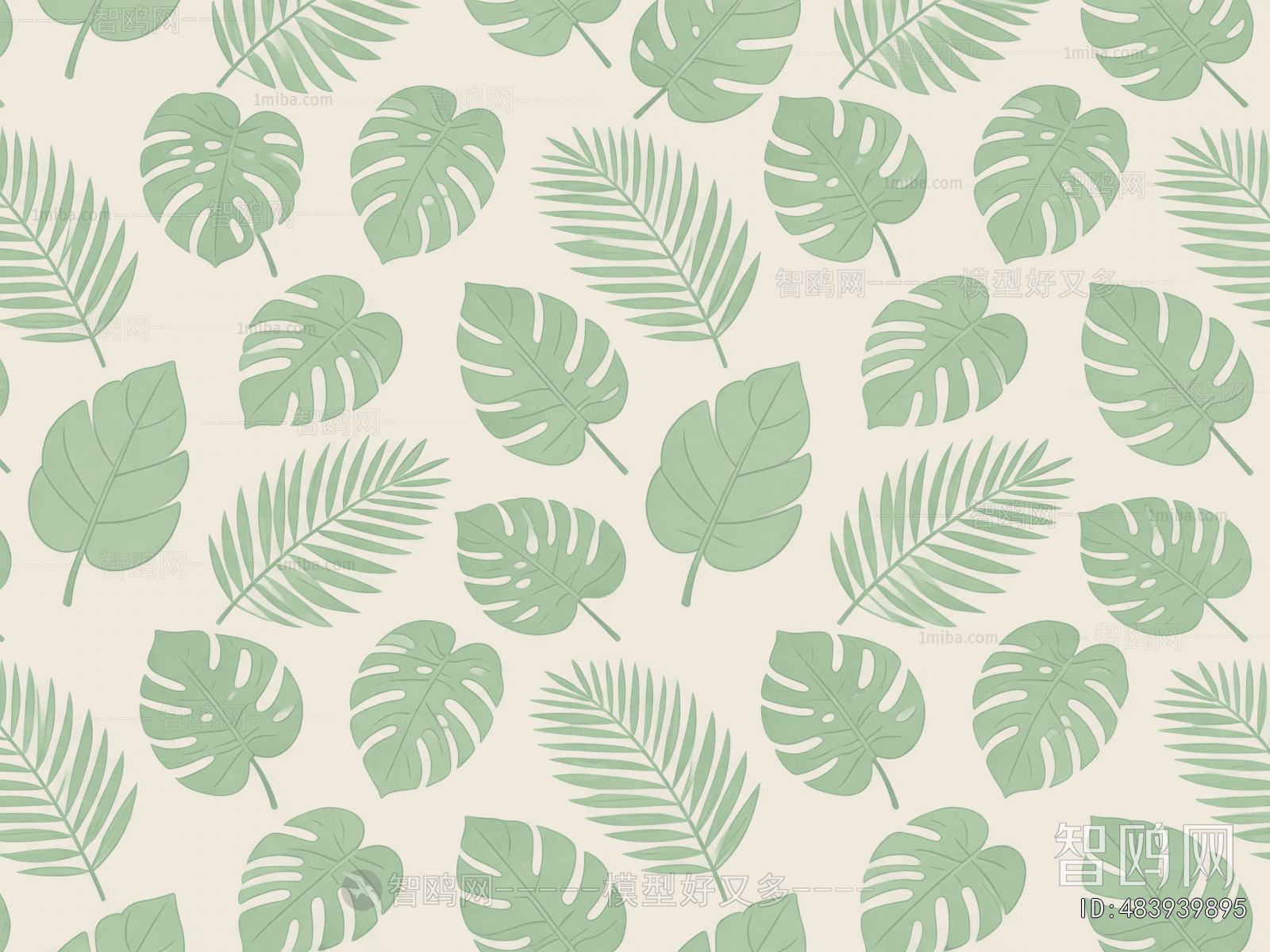 Animal And Plant Pattern Wallpaper