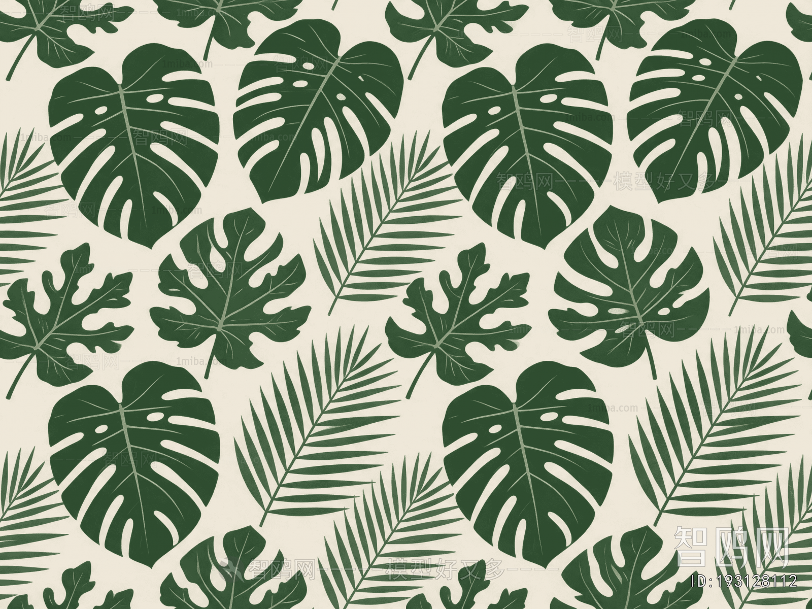 Animal And Plant Pattern Wallpaper