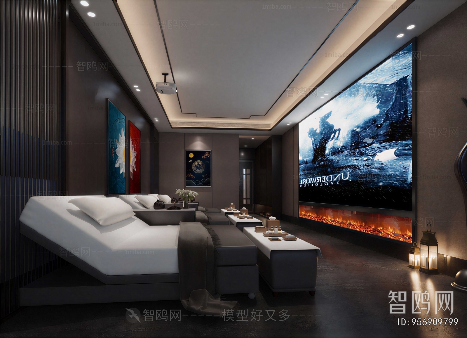 Modern Audiovisual Room