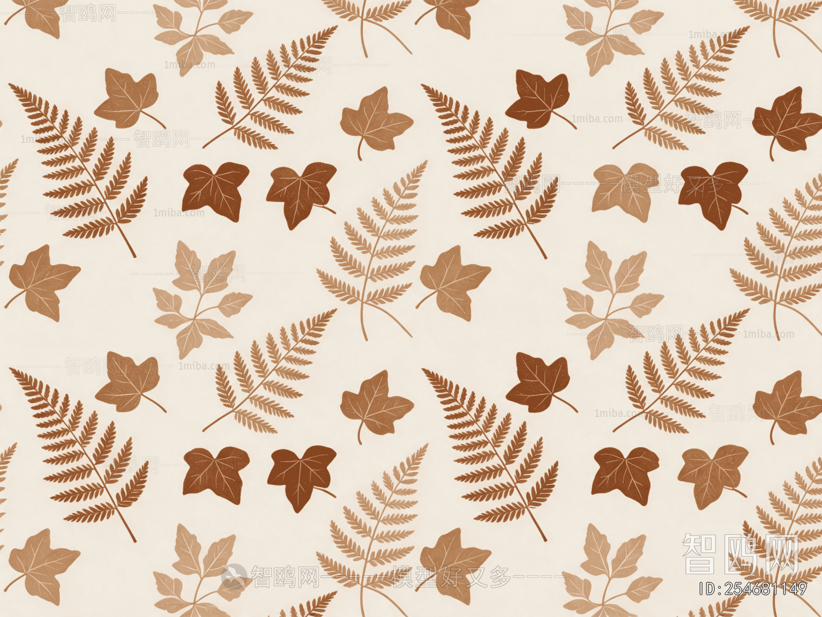 Animal And Plant Pattern Wallpaper