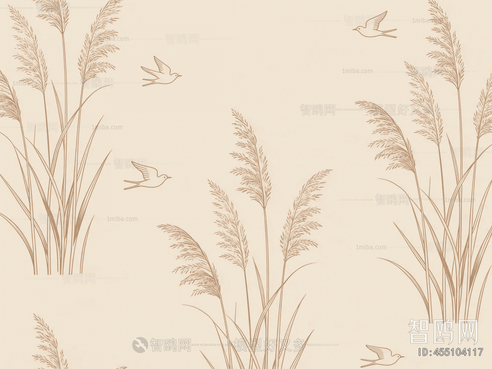 Animal And Plant Pattern Wallpaper