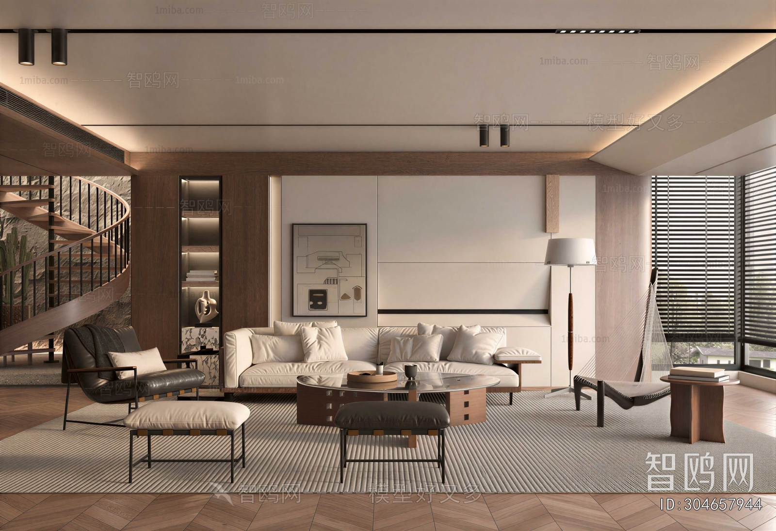 Wabi-sabi Style A Living Room