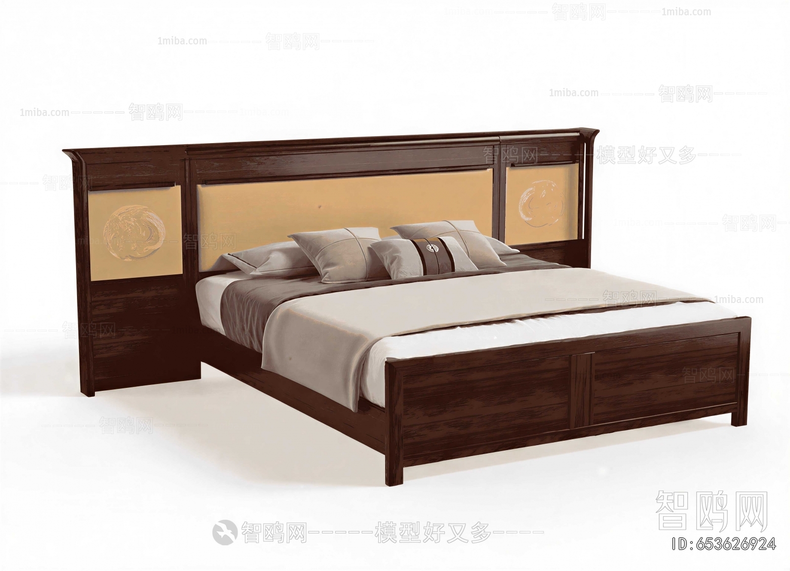 New Chinese Style Double Bed