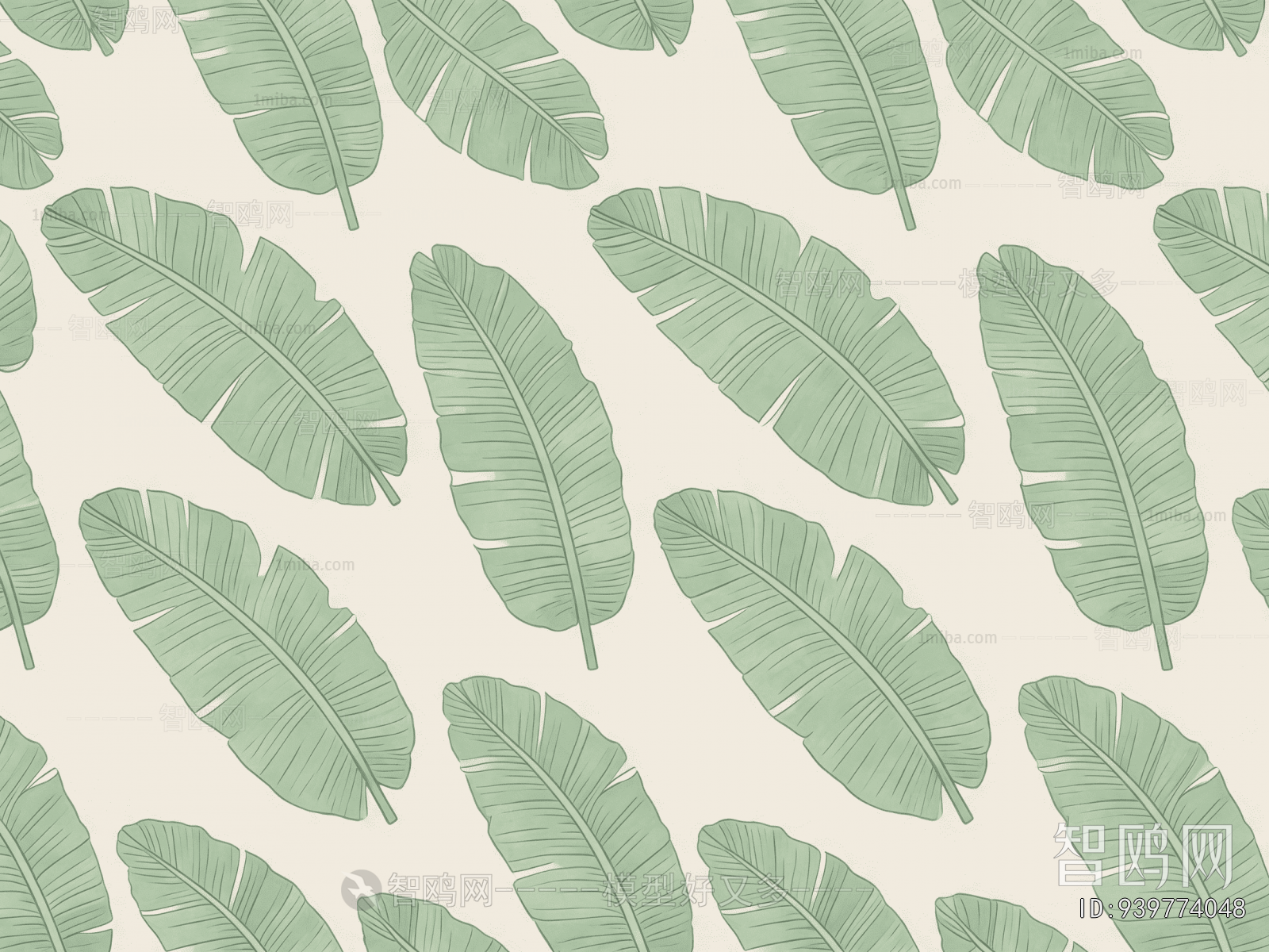 Animal And Plant Pattern Wallpaper