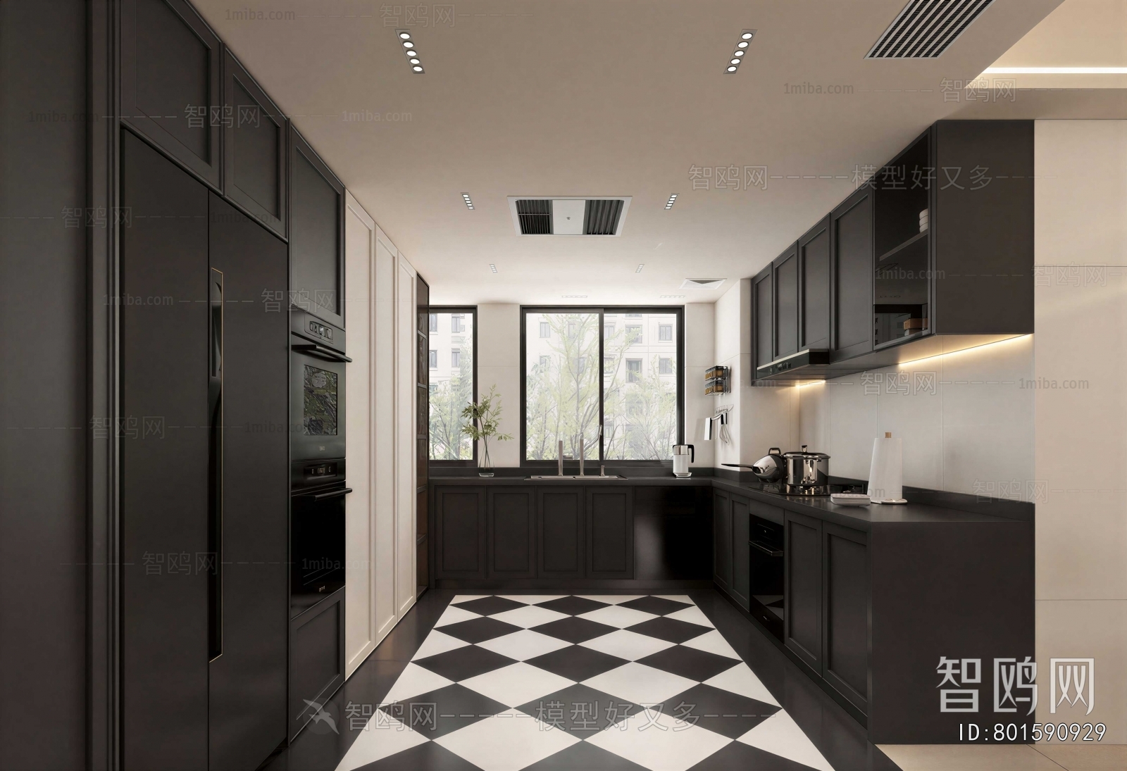 French Style Open Kitchen