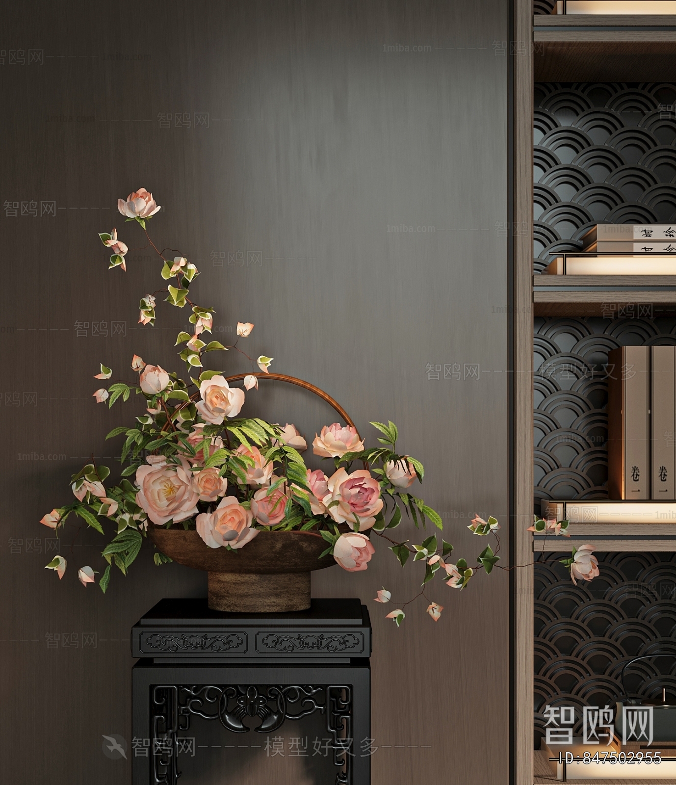 New Chinese Style Flower Arrangement