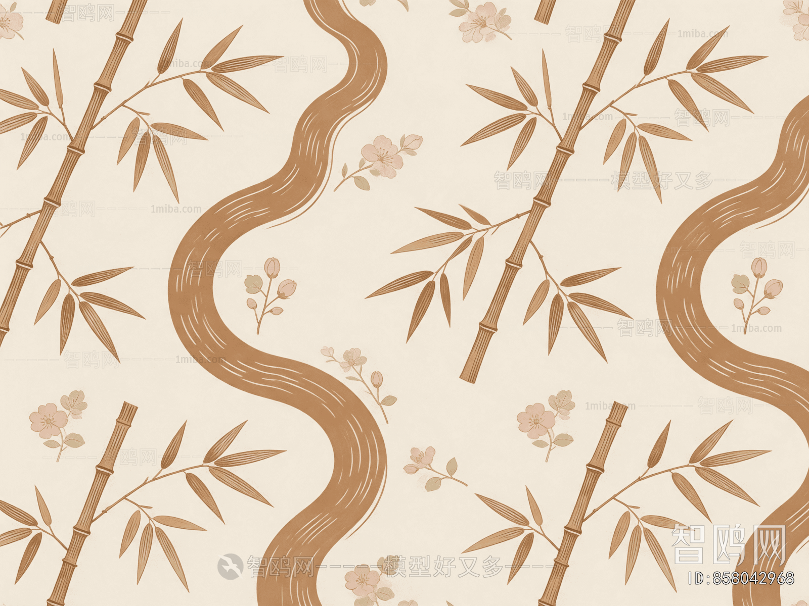 Animal And Plant Pattern Wallpaper