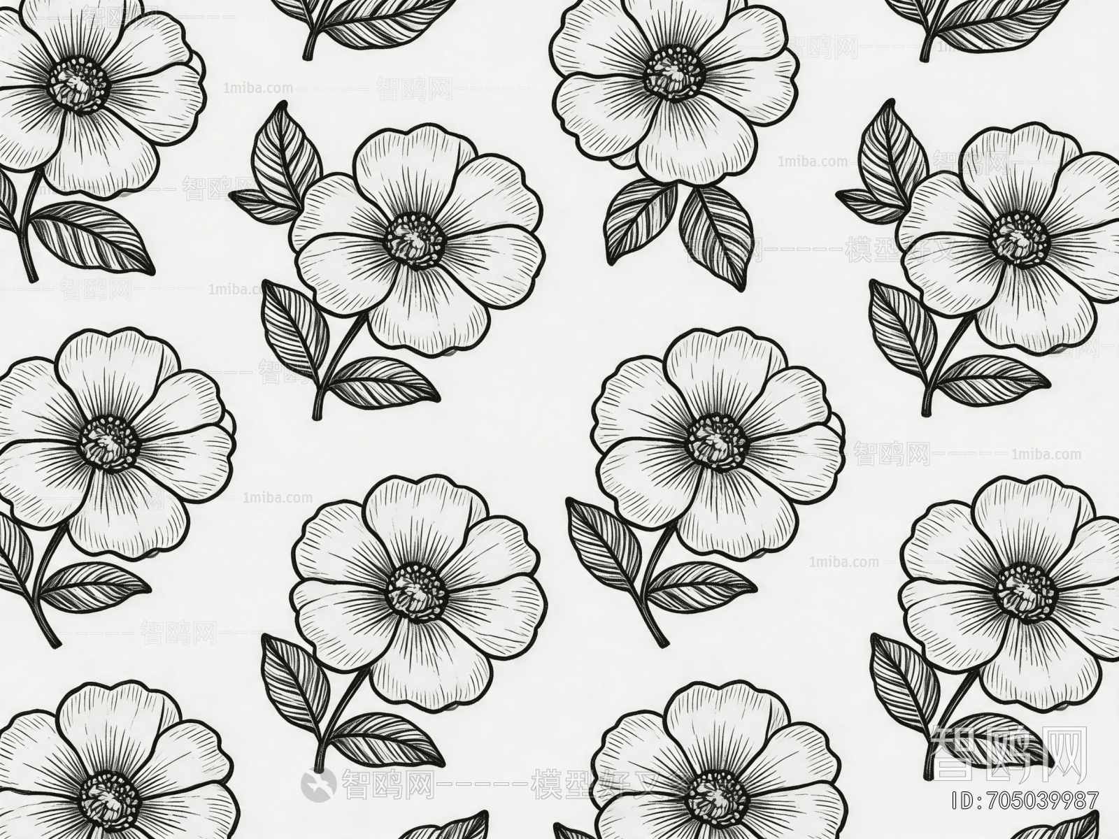 Animal And Plant Pattern Wallpaper