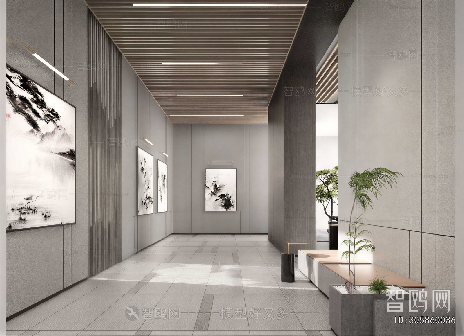 Modern Office Aisle