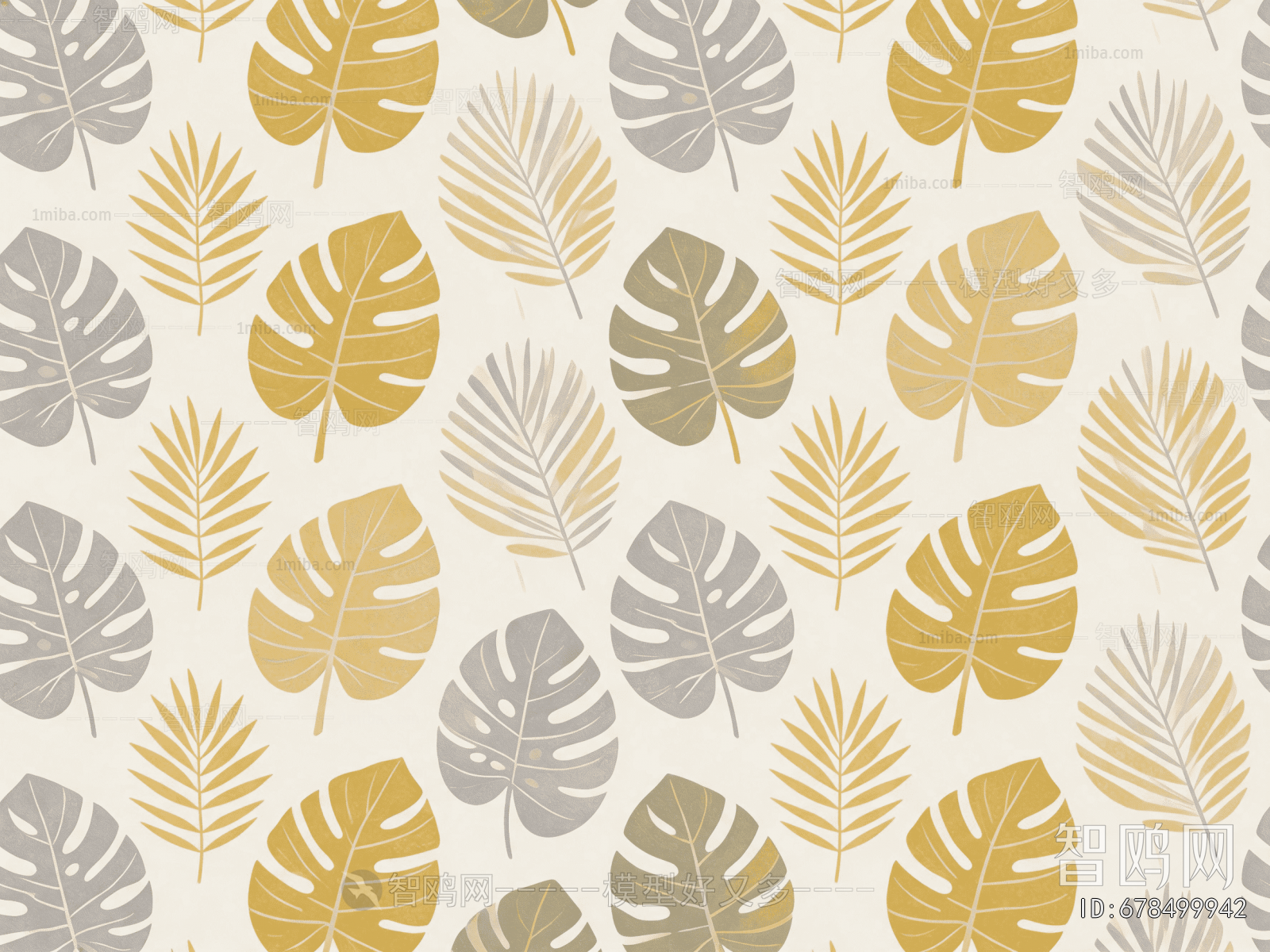 Animal And Plant Pattern Wallpaper